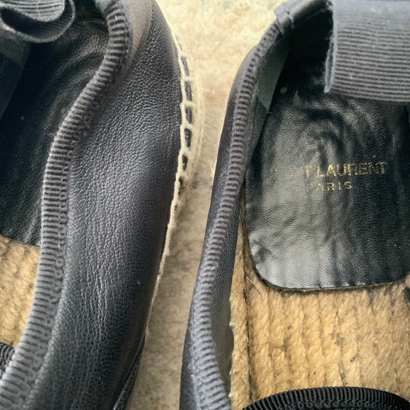 🖤SAINT LAURENT NAPPA, PLATFORM ESPADRILLES - Picture 3 of 7